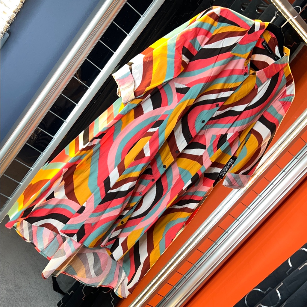 Exotic New York & Company Vibrant High-Low Cocktail Dress